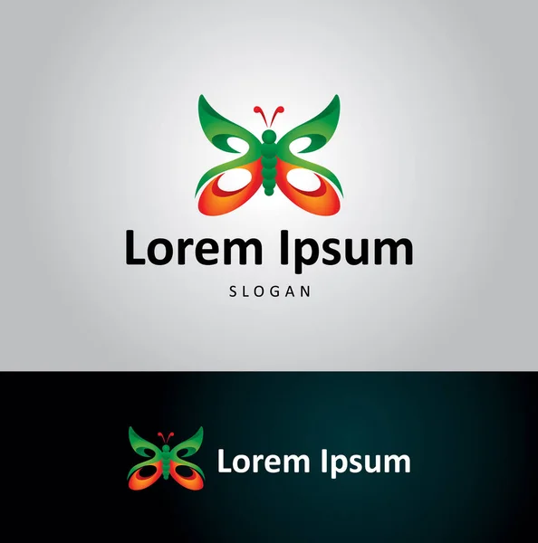 Logo Papillon Vecteur Pour Les Entreprises — Image vectorielle