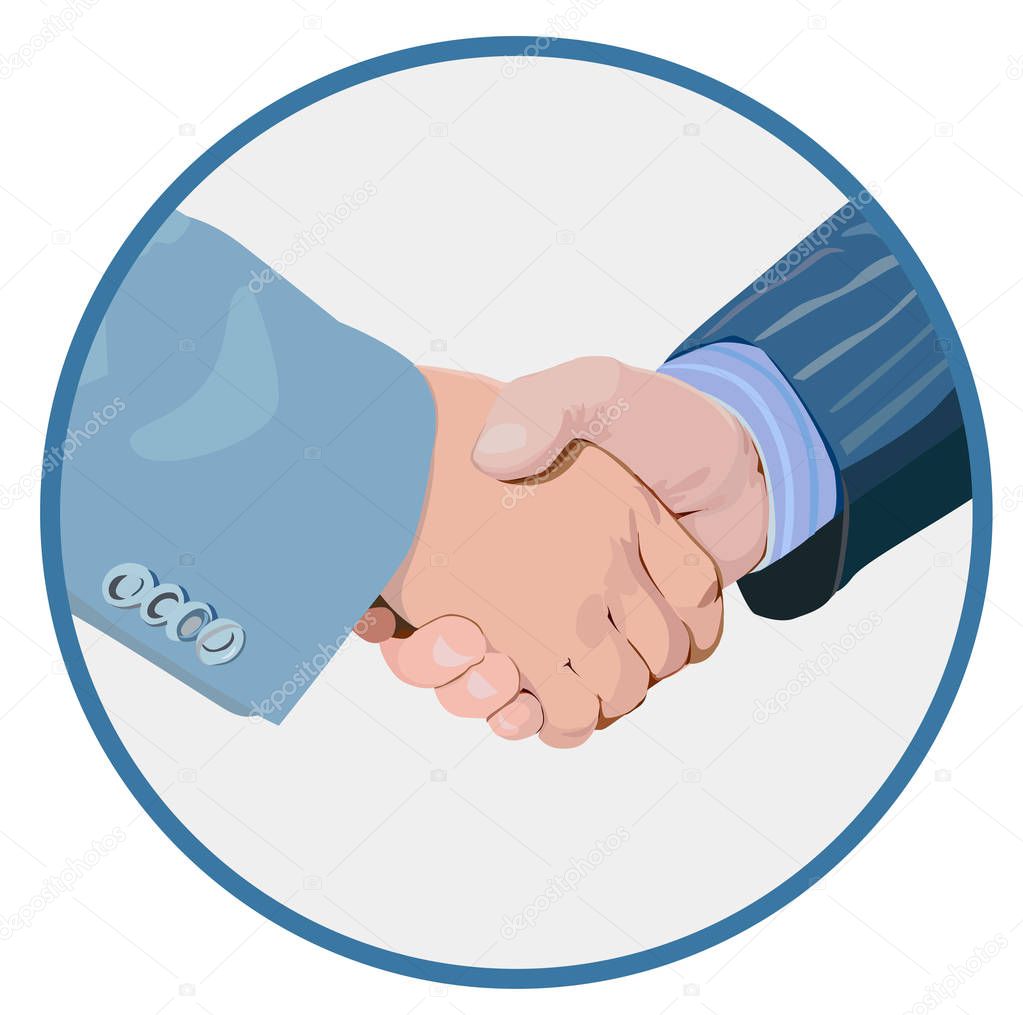 Vector illustration of handshake