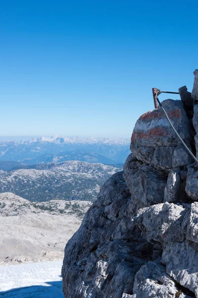 Dachstein, Schladming, Avusturya, Europe yakınındaki Alpler'in panoramik manzaralı