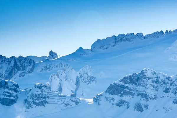 Porta Vescovo con ghiacciaio della Marmolada sullo sfondo, Canazei , — Foto Stock