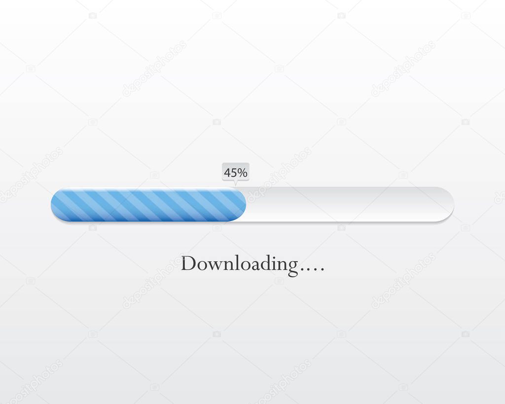 Vector loading bar. Progress of downloading or uploading.eps10
