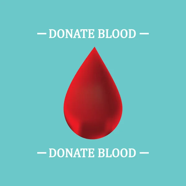 Vetor de doação de sangue. fundo médico . — Vetor de Stock