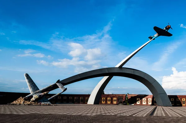 Kunstobject Lucht Gevecht Rechtenvrije Stockfoto's