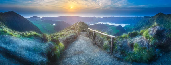 Île de Sao Miguel et lac Ponta Delgada, Açores — Photo