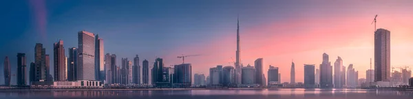Vue panoramique sur Dubai Business bay, Émirats arabes unis — Photo