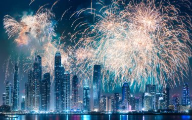 Palm Jumeirah, Birleşik Arap Emirlikleri Dubai Marina defne görünümünden
