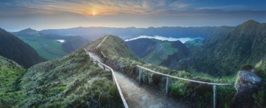 Dağ manzarası Ponta Delgada Adası, Azor