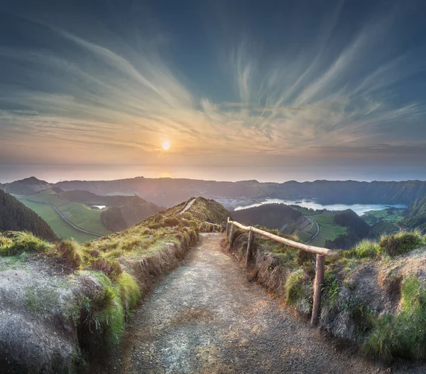 Mountain landscape Ponta Delgada island, Azores — Stock Photo, Image