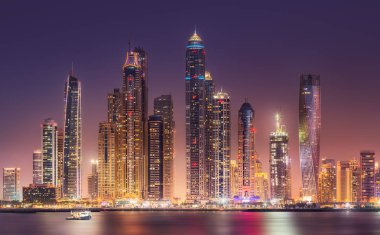 Palm Jumeirah, Birleşik Arap Emirlikleri Dubai Marina defne görünümünden