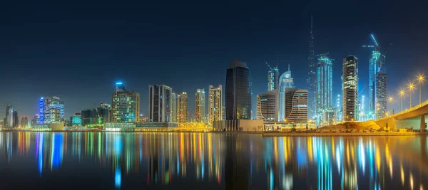 Vue panoramique sur Dubai Business bay, Émirats arabes unis — Photo