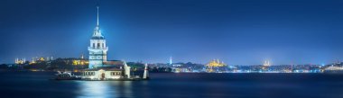 Maiden Tower in Bosphorus strait Istanbul, Turkey clipart