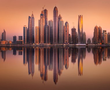 Palm Jumeirah, Birleşik Arap Emirlikleri Dubai Marina defne görünümünden