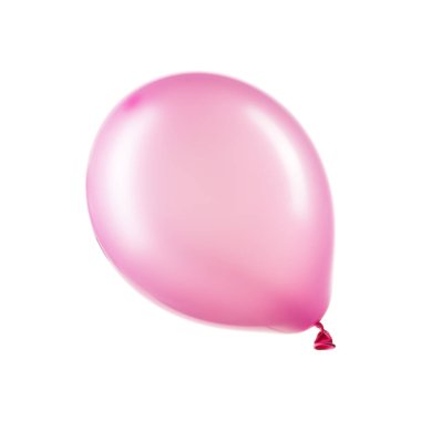 Tek pembe helyum balonu, dekorasyon unsuru
