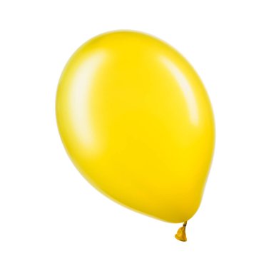 Tek sarı helyum balonu, dekorasyon unsuru