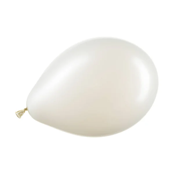Globo de helio blanco, elemento decorativo —  Fotos de Stock