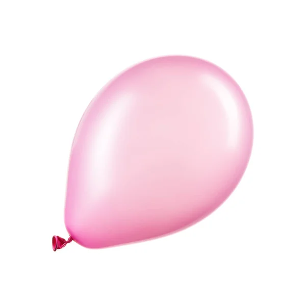 Pojedynczy różowy balon z helem, element dekoracji — Zdjęcie stockowe