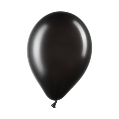 Tek siyah helyum balonu, dekorasyon unsuru