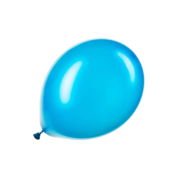 Einzelner blauer Heliumballon, Element der Dekoration — Stockfoto