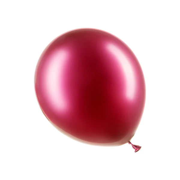 Enda djup rosa helium ballong, inslag av dekorationer — Stockfoto