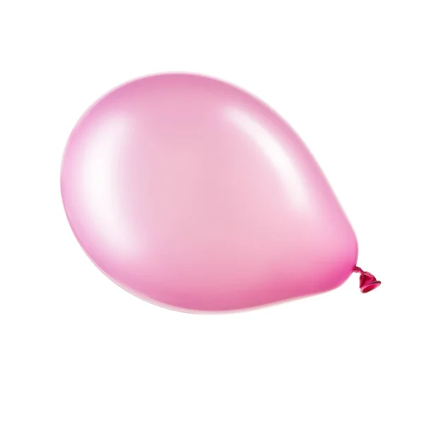 Einzelner rosa Heliumballon, Element der Dekoration — Stockfoto