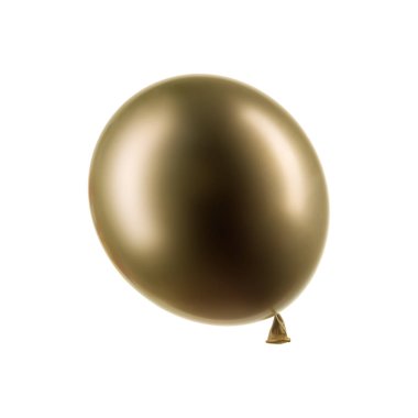 Tek altın helyum balonu, dekorasyon unsuru