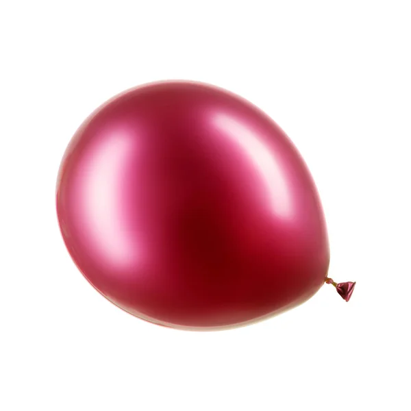 Enda djup rosa helium ballong, inslag av dekorationer — Stockfoto