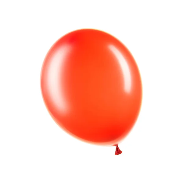 Jednočervený Heliový balónek, prvek dekorace — Stock fotografie