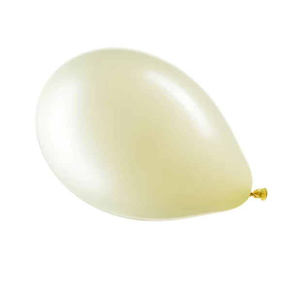 Single white helium balloon, element of decorations — Stock Photo, Image
