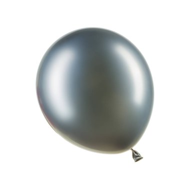 Tek krom gümüş helyum balon, dekorasyon elemanı