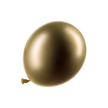 Tek altın helyum balonu, dekorasyon unsuru
