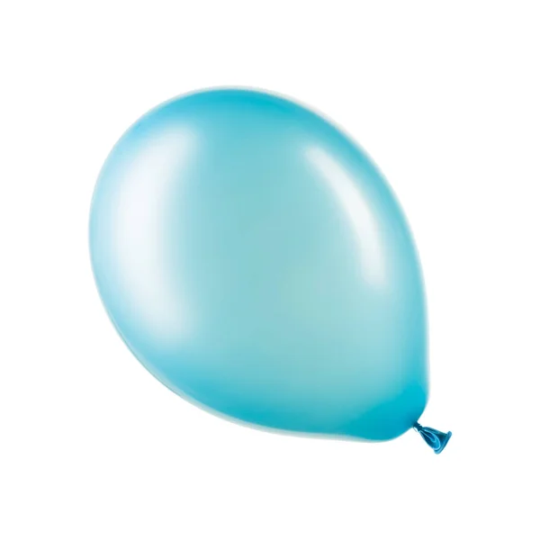 Singolo palloncino di elio blu, elemento di decorazioni — Foto Stock