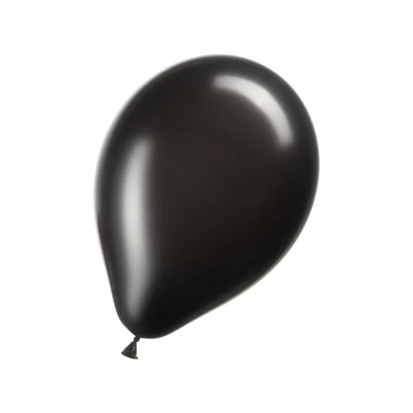 Ballon simple en hélium noir, élément de décoration — Photo