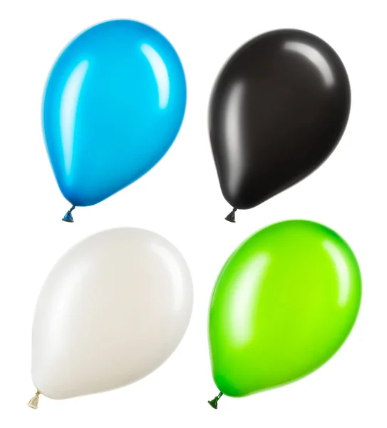 Set of colourful helium balloons, element of decorations — Stock Photo, Image