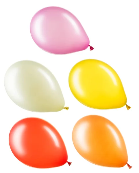 Ensemble de ballons hélium colorés, élément de décoration — Photo