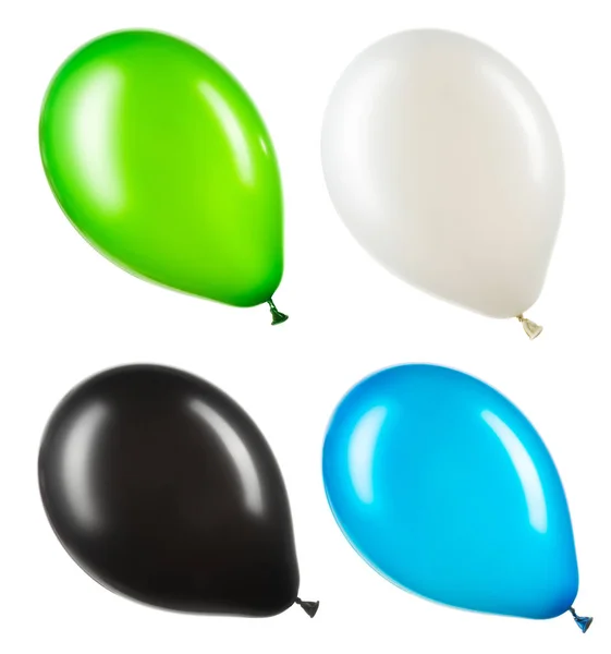 Set of colourful helium balloons, element of decorations — Stock Photo, Image