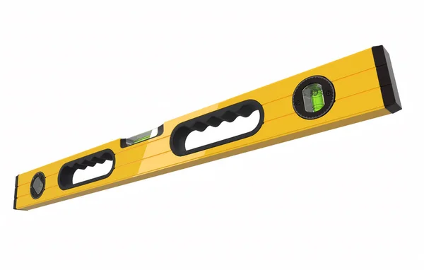 Building spirit level tool isolated on white with clipping path. — Stock Image Building spirit level tool isolated on white with clipping path. Stock Photo