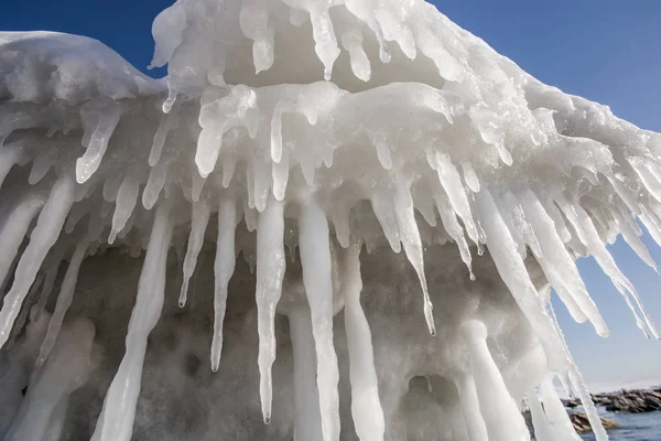 Gorgeous Picture Ice Pieces Icicles — Stock Photo, Image