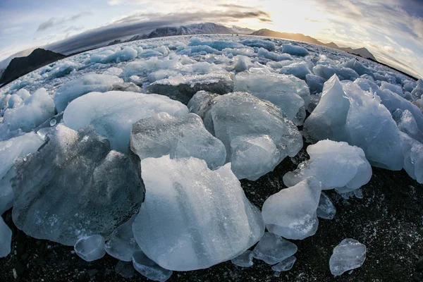 Imagem Linda Uma Paisagem Gelada Nevada — Fotografia de Stock