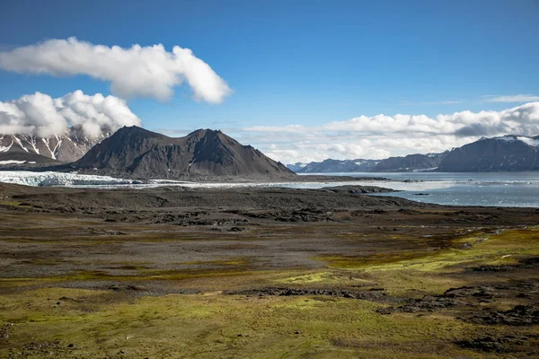 Erstaunliche Küstenlandschaft Mit Dem Gebirge — Stockfoto