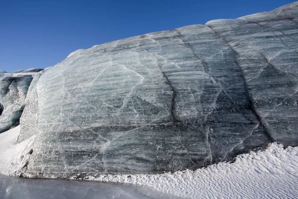 Великолепная Картина Ледяной Стены — стоковое фото