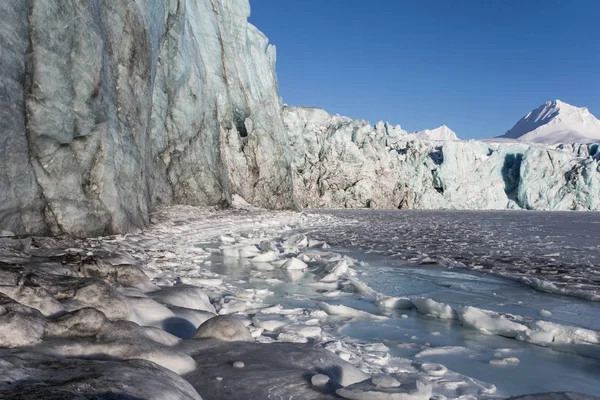 Hermosa Imagen Una Pared Hielo — Foto de Stock