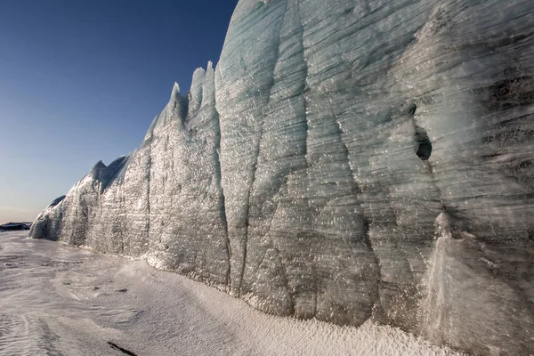 Gorgeous Picture Ice Wall — Stock Photo, Image