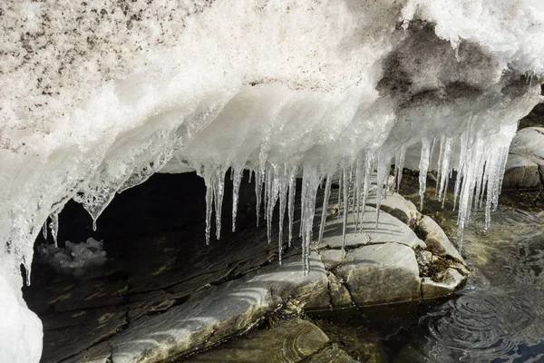 Gorgeous Picture Ice Pieces Icicles — Stock Photo, Image