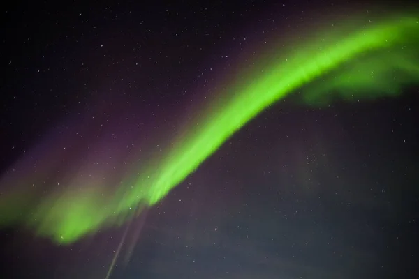 Nordlichter Über Dem Nachthimmel — Stockfoto