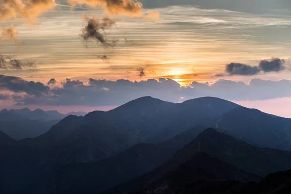 Sunrise Tatra Mountains Poland — Stock Photo, Image