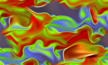 Sihirli uzay dokusu, desen, renkli duman ve ateş gibi görünüyor