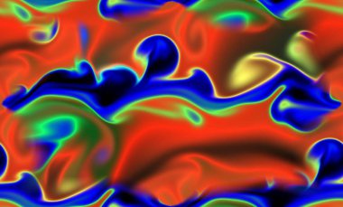 Sihirli uzay dokusu, desen, renkli duman ve ateş gibi görünüyor