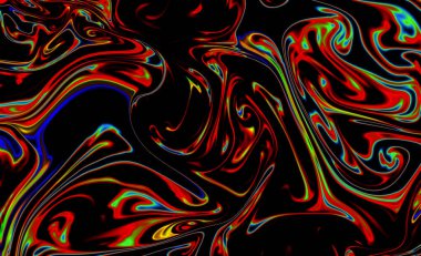 Sihirli uzay dokusu, desen, renkli duman ve ateş gibi görünüyor