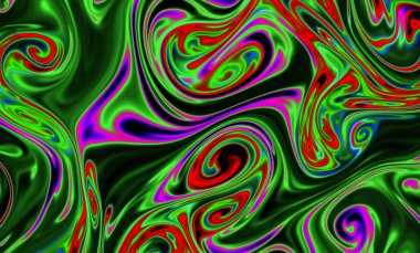 Sihirli uzay dokusu, desen, renkli duman ve ateş gibi görünüyor