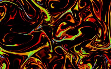 Sihirli uzay dokusu, desen, renkli duman ve ateş gibi görünüyor